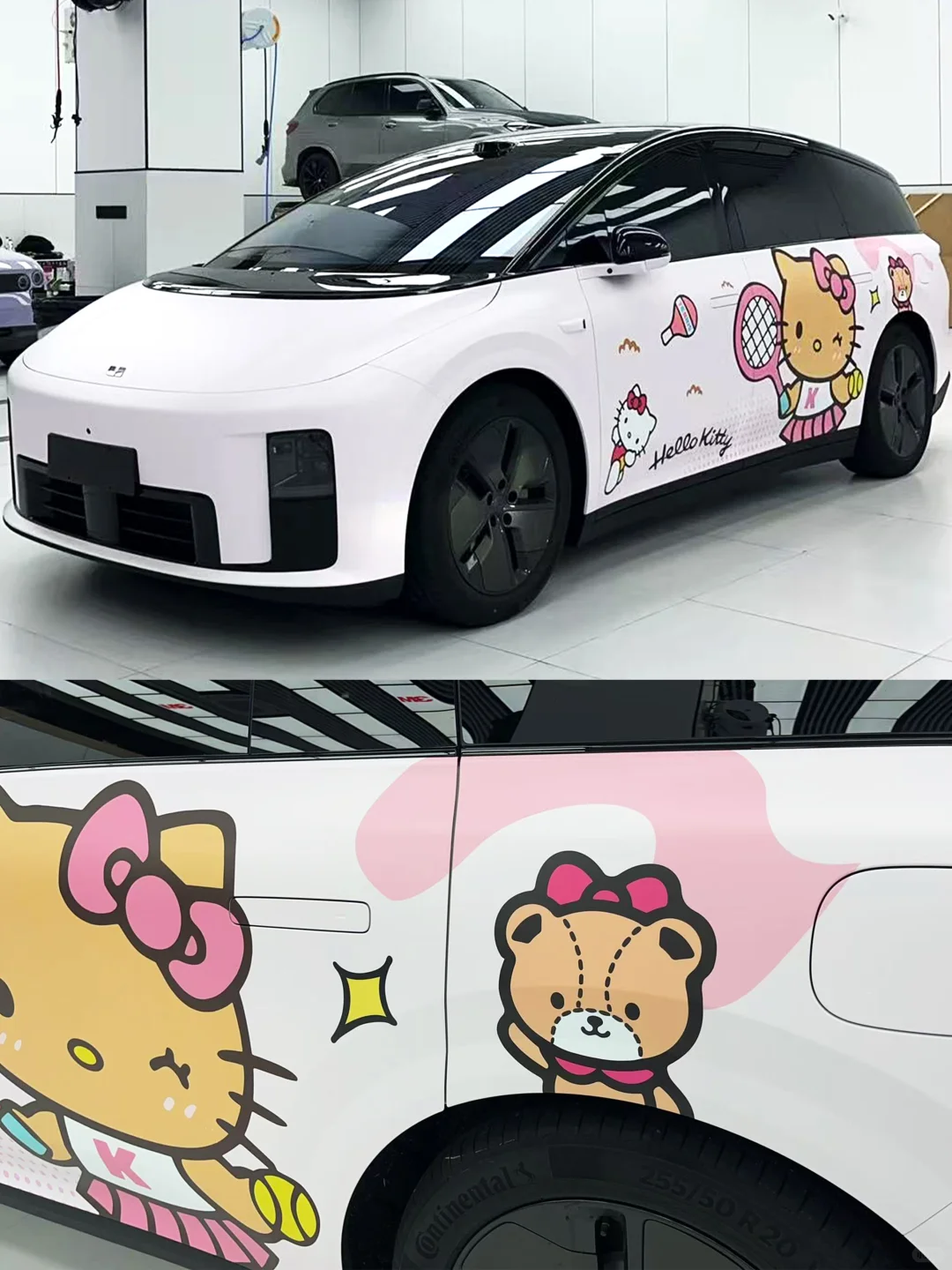 理想i8 三丽鸥家族甜系定制彩绘车膜